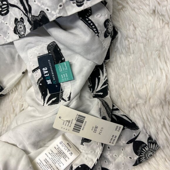 Antropologie Maeve women plus size one shoulder cropped blouse - Picture 5 of 12